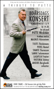 Putte Wickman 80-årskonsert 2004 annons